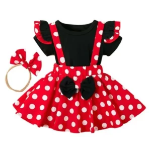 Black and Red Polka Dot Dress - Lacing Legends