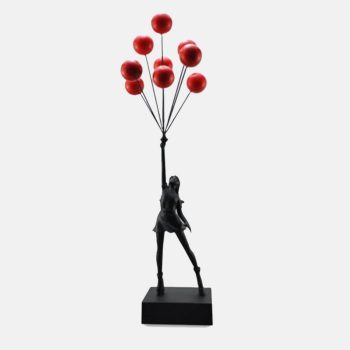 Flying Balloon Girl Table Decor - Lacing Legends