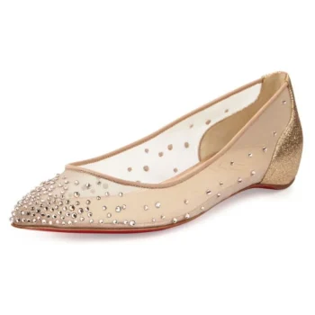 Pointy Toe Follies Strass Ballerina Flats